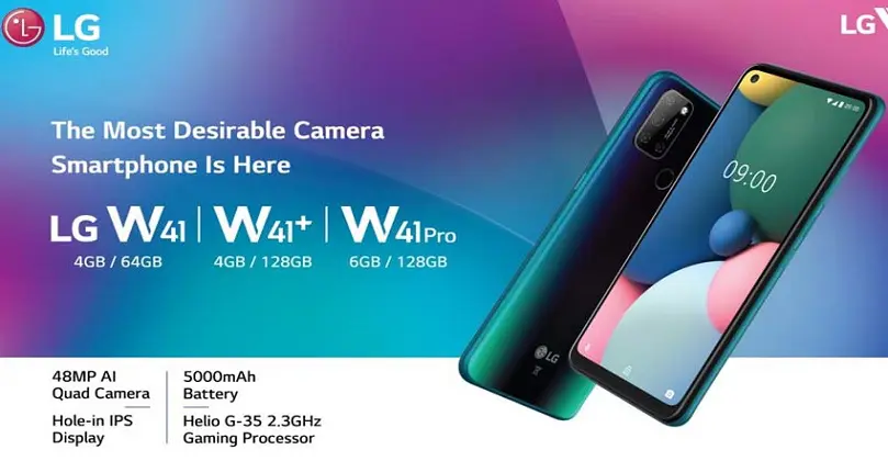LG smartphones – LG W41, W41+, W41 Pro budget smartphones launched